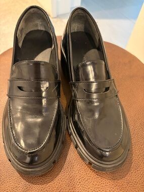 Sincerly Jules Black Patent Penny Loafers